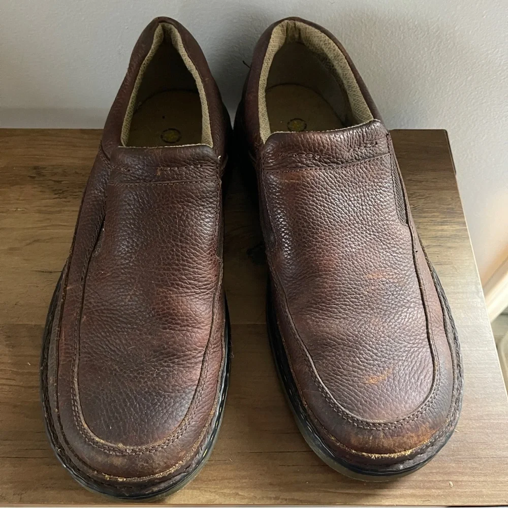 Dr Martens Pebbled Brown Leather Loafers 11198 Men's Size 12 M